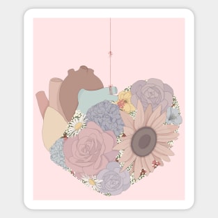 Blooming Heart Sticker